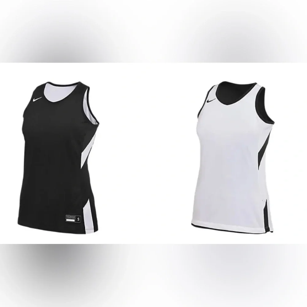 Nike | Tops | XL Nike Womens Basketball Jersey Reversible Gray /White Tank...